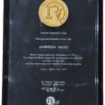 Distinguished Member of The Club in Iranian Impacters Club in Feb , 2018